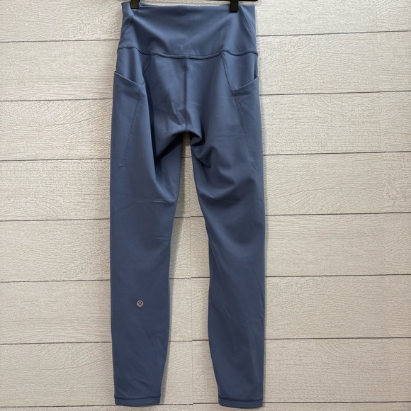 Lululemon Wunder Train High-Rise Tight 25” Water Drop Blue Size 6 Pockets - Picture 9 of 13